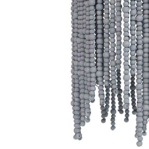 Esther - Beaded Pendant Lamp - Dark Gray