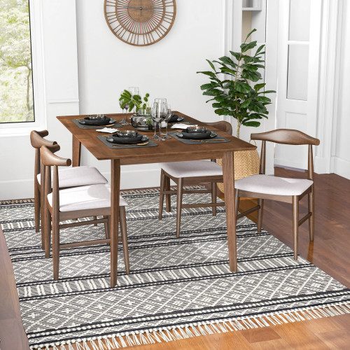 Abbott Dining Set - 4 Winston Beige Fabric Chairs Small | KM Home Furniture and Mattress Store | TX | Best Furniture stores in Houston