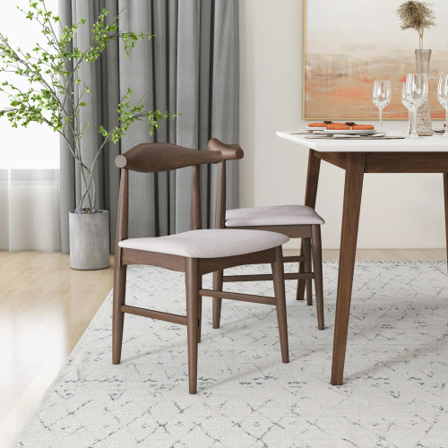 Alpine Large White Dining Set - 4 Winston Beige Chairs | KM Home Furniture and Mattress Store | TX | Best Furniture stores in Houston