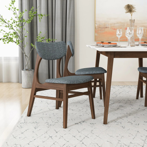 Alpine Large White Top Dining Set - 4 Collins Dining Chairs | KM Home Furniture and Mattress Store | TX | Best Furniture stores in Houston