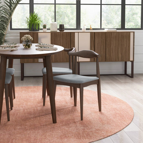 Rixos Dining set with 4 Juliet Dining Chairs (Fabric) | KM Home Furniture and Mattress Store | Houston TX | Best Furniture stores in Houston