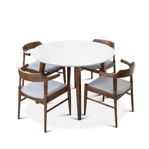 Palmer Dining set - 4 Sterling Gray Dining Chairs | KM Home Furniture and Mattress Store | TX | Best Furniture stores in Houston