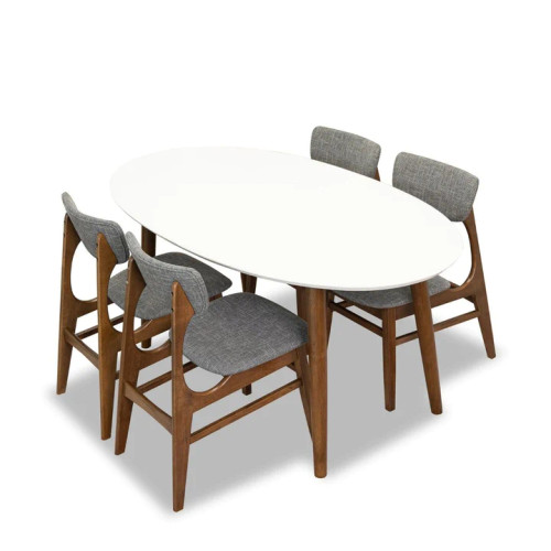 Rixos Dining set - 4 Colin Dining Gray Chairs  | KM Home Furniture and Mattress Store | Houston TX | Best Furniture stores in Houston