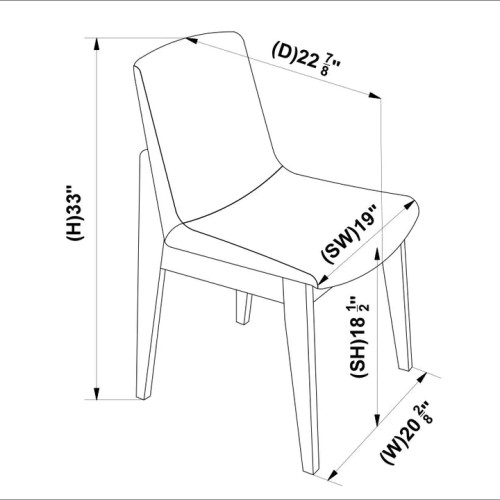 Selena Dining set - 4 Ohio Light Gray Dining Chairs | KM Home Furniture and Mattress Store | TX | Best Furniture stores in Houston