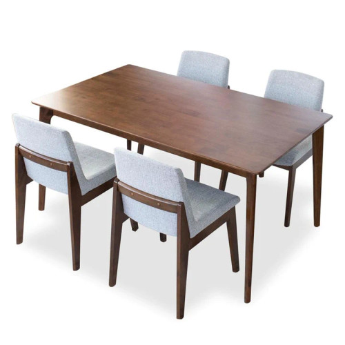 Selena Dining set - 4 Ohio Light Gray Dining Chairs | KM Home Furniture and Mattress Store | TX | Best Furniture stores in Houston