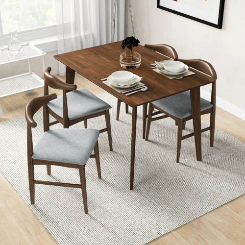 Abbott Walnut Small Dining Table  | KM Home Furniture and Mattress Store | Houston TX | Best Furniture stores in Houston