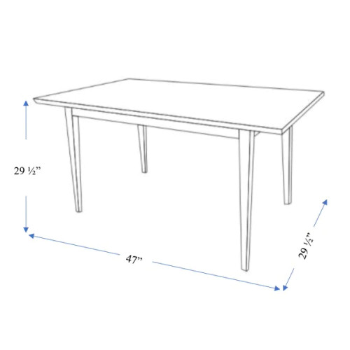 Adira White Top Walnut Small Dining Table | KM Home Furniture and Mattress Store | Houston TX | Best Furniture stores in Houston