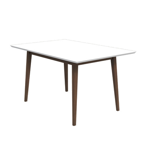 Adira White Top Walnut Small Dining Table | KM Home Furniture and Mattress Store | Houston TX | Best Furniture stores in Houston