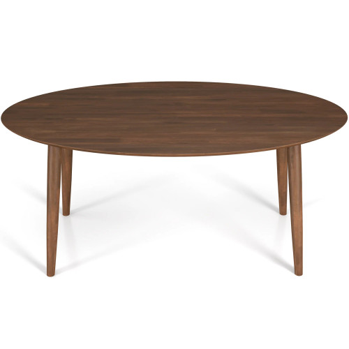 Rixos Oval Walnut Dining Table   | KM Home Furniture and Mattress Store | Houston TX | Best Furniture stores in Houston