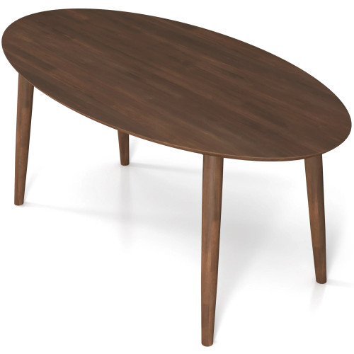 Rixos Oval Walnut Dining Table   | KM Home Furniture and Mattress Store | Houston TX | Best Furniture stores in Houston
