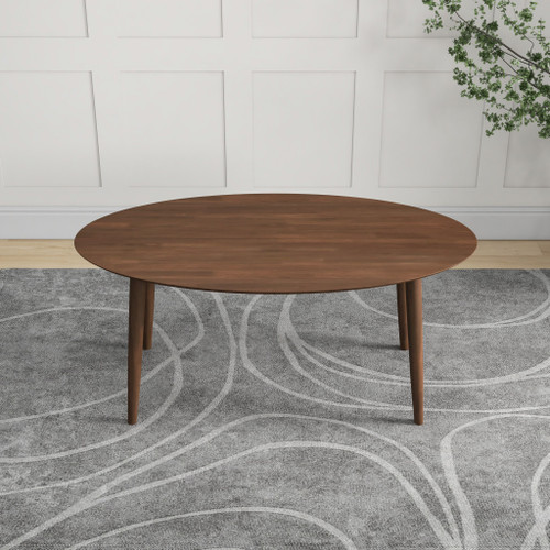 Rixos Oval Walnut Dining Table   | KM Home Furniture and Mattress Store | Houston TX | Best Furniture stores in Houston