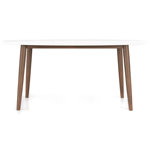 Rixos Oval Dining Table White Top | KM Home Furniture and Mattress Store | Houston TX | Best Furniture stores in Houston