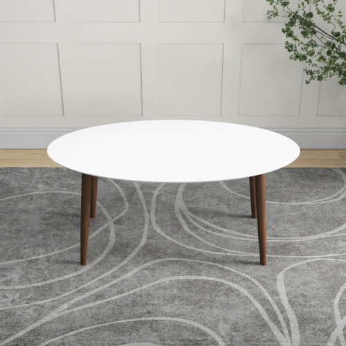 Rixos Oval Dining Table White Top | KM Home Furniture and Mattress Store | Houston TX | Best Furniture stores in Houston