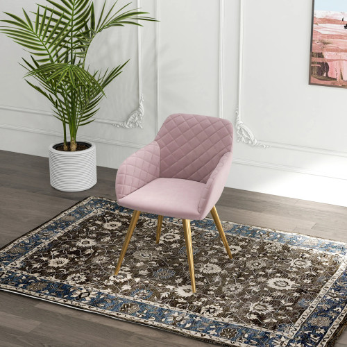 Jasmine Dining Chair - Pink Velvet | KM Home Furniture and Mattress Store | Houston TX | Best Furniture stores in Houston