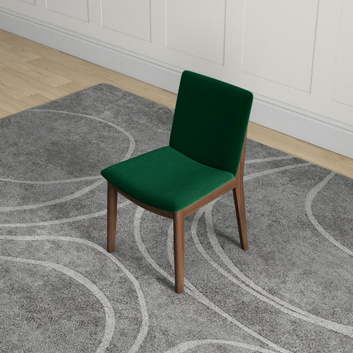 Virginia  Dining Chair - Green Velvet | KM Home Furniture and Mattress Store | Houston TX | Best Furniture stores in Houston
