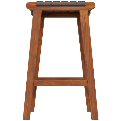 Andaman Black Leather Bar Stool  | KM Home Furniture and Mattress Store | Houston TX | Best Furniture stores in Houston