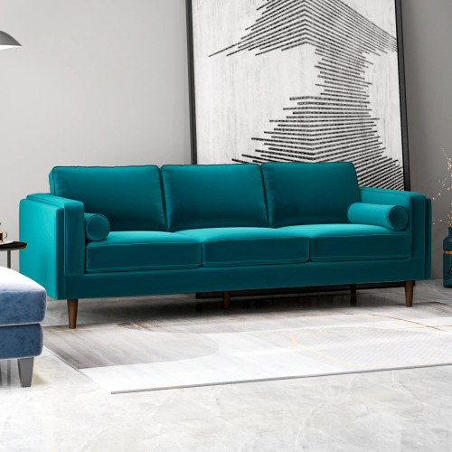 Fordham Sofa (Teal Velvet) | KM Home Furniture and Mattress Store | Houston TX | Best Furniture stores in Houston