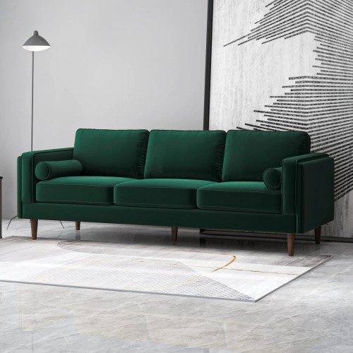 Fordham Sofa - Dark Green Velvet | KM Home Furniture and Mattress Store | Houston TX | Best Furniture stores in Houston