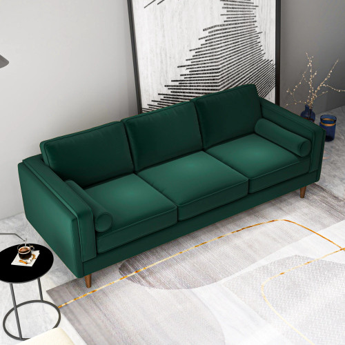 Fordham Sofa - Dark Green Velvet | KM Home Furniture and Mattress Store | Houston TX | Best Furniture stores in Houston