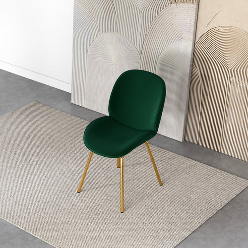 Lucy Dining Chair - Green Velvet | KM Home Furniture and Mattress Store | Houston TX | Best Furniture stores in Houston