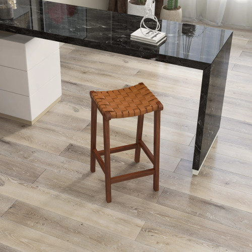 Andaman Bar Stool - Tan Leather | KM Home Furniture and Mattress Store | Houston TX | Best Furniture stores in Houston