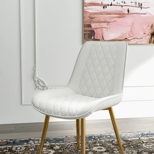 Samantha  Dining Chair -  Beige Boucle | KM Home Furniture and Mattress Store | Houston TX | Best Furniture stores in Houston