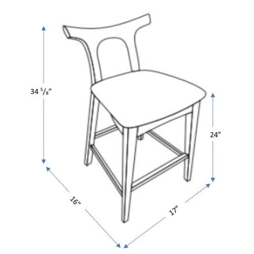 Dora Dark Gray 25" Counter Stool | KM Home Furniture and Mattress Store | Houston TX | Best Furniture stores in Houston