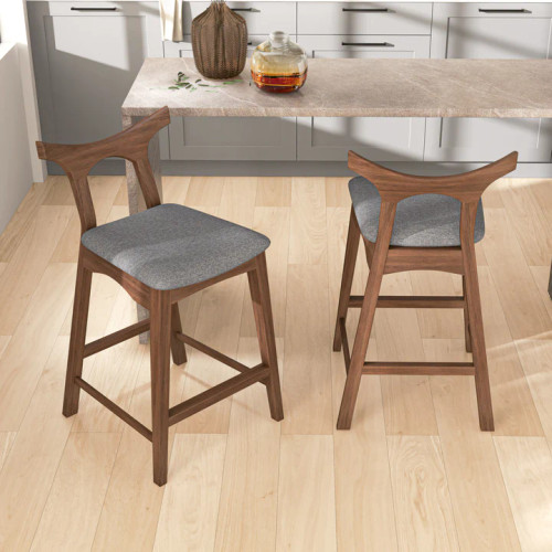 Dora Dark Gray 25" Counter Stool | KM Home Furniture and Mattress Store | Houston TX | Best Furniture stores in Houston