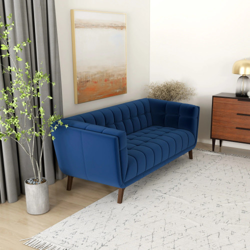 Kano Sofa 78" -  Navy Blue Velvet | KM Home Furniture and Mattress Store | Houston TX | Best Furniture stores in Houston