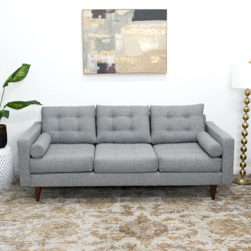 West Sofa - Gray Linen Couch | KM Home Furniture and Mattress Store | Houston TX | Best Furniture stores in Houston