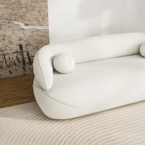 Brody Sofa - Beige Boucle Couch | KM Home Furniture and Mattress Store | Houston TX | Best Furniture stores in Houston