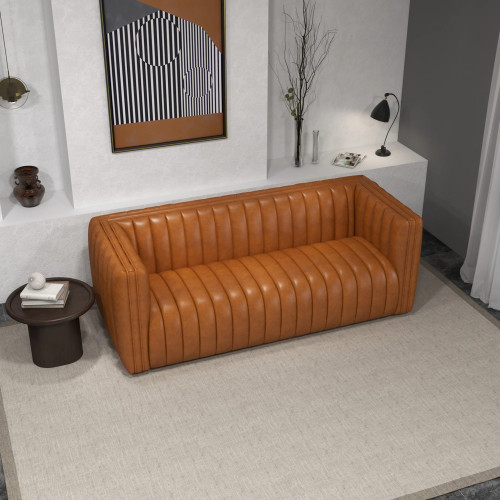 Rosslyn Sofa - Cognac Leather | KM Home Furniture and Mattress Store | Houston TX | Best Furniture stores in Houston