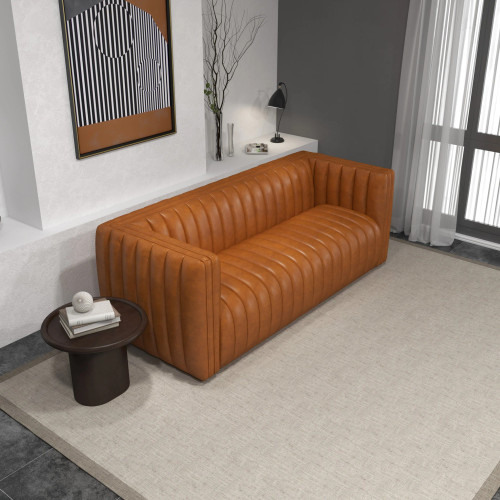 Rosslyn Sofa - Cognac Leather | KM Home Furniture and Mattress Store | Houston TX | Best Furniture stores in Houston