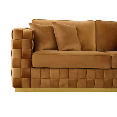 Jordan Sofa (Burnt Orange Velvet) | KM Home Furniture and Mattress Store | Houston TX | Best Furniture stores in Houston