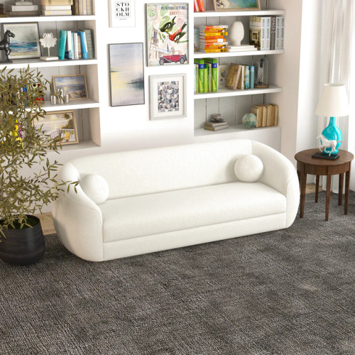 Norma Sofa (Cream Boucle) Couch | KM Home Furniture and Mattress Store | Houston TX | Best Furniture stores in Houston