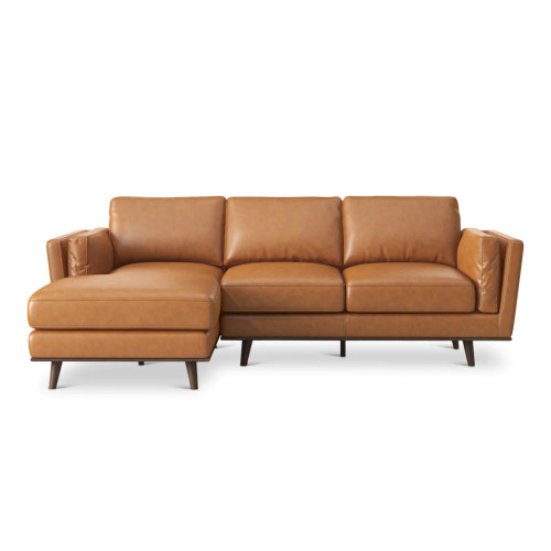 Ferre Leather Sectional Sofa - Left Chaise | KM Home Furniture and Mattress Store | Houston TX | Best Furniture stores in Houston