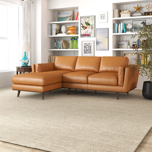 Ferre Leather Sectional Sofa - Left Chaise | KM Home Furniture and Mattress Store | Houston TX | Best Furniture stores in Houston