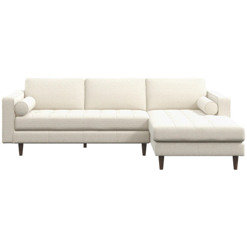 Daphne Sectional Couch Right Facing - Cream Boucle | KM Home Furniture and Mattress Store | TX | Best Furniture stores in Houston