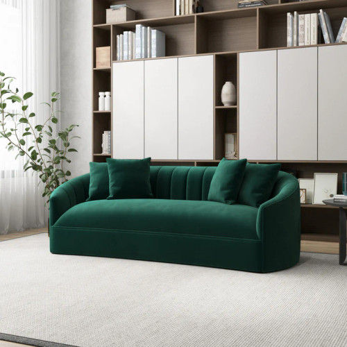 Kent Sofa -Green Velvet | KM Home Furniture and Mattress Store | Houston TX | Best Furniture stores in Houston