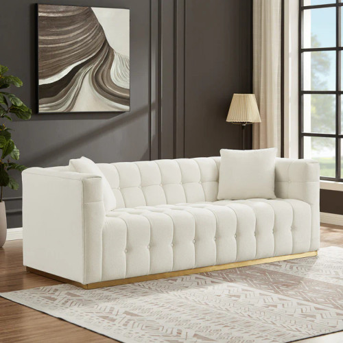 Jedda Sofa - Beige Boucle Couch | KM Home Furniture and Mattress Store | Houston TX | Best Furniture stores in Houston