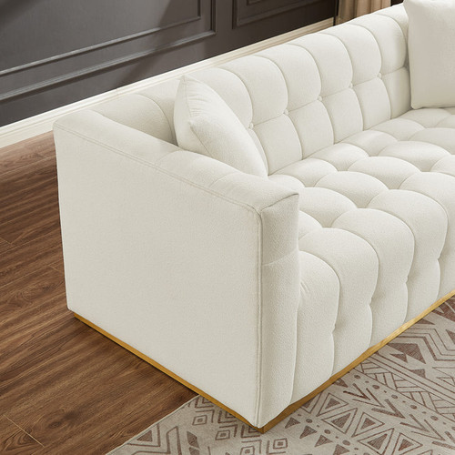 Jedda Sofa - Beige Boucle Couch | KM Home Furniture and Mattress Store | Houston TX | Best Furniture stores in Houston