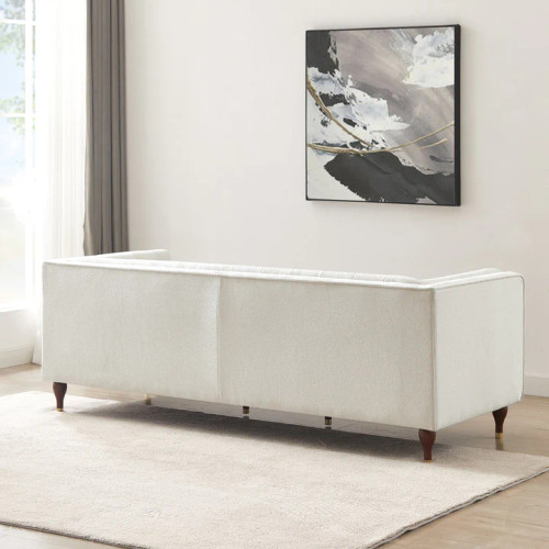 Houston Modern Sofa - White Boucle | KM Home Furniture and Mattress Store | Houston TX | Best Furniture stores in Houston