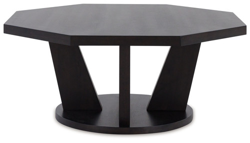 Chasinfield - Dark Brown - Octagon Coffee Table