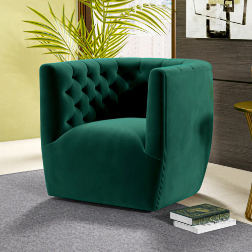 Lotte Gold Velvet Swivel Chair  | KM Home Furniture and Mattress Store | Houston TX | Best Furniture stores in Houston