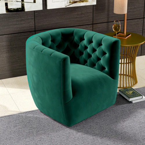 Lotte Gold Velvet Swivel Chair  | KM Home Furniture and Mattress Store | Houston TX | Best Furniture stores in Houston