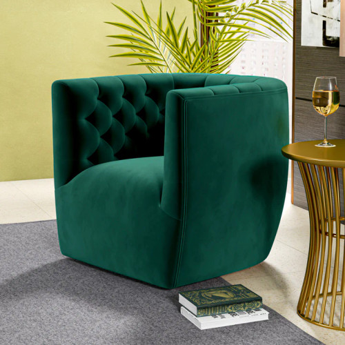 Lotte Gold Velvet Swivel Chair  | KM Home Furniture and Mattress Store | Houston TX | Best Furniture stores in Houston