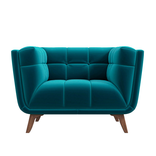 Kano Lounge Chair (Teal Velvet) | KM Home Furniture and Mattress Store | Houston TX | Best Furniture stores in Houston