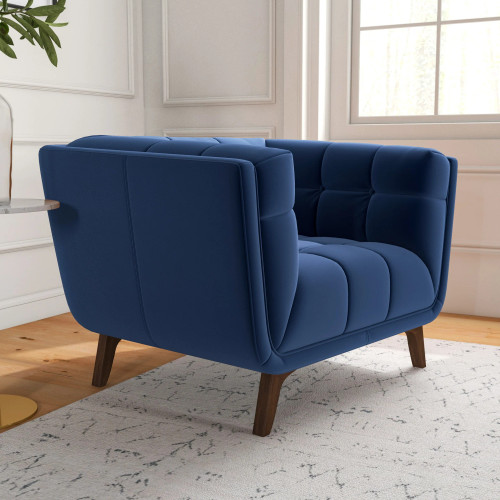Kano Lounge Chair -  Navy Blue Velvet | KM Home Furniture and Mattress Store | Houston TX | Best Furniture stores in Houston