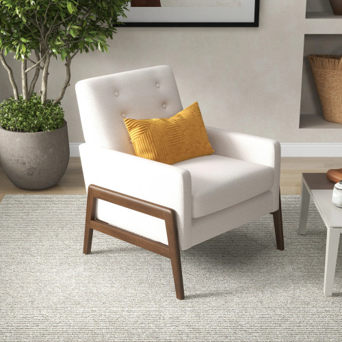 Stella Lounge Chair - Beige | KM Home Furniture and Mattress Store | Houston TX | Best Furniture stores in Houston