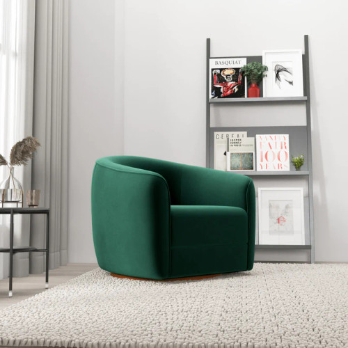 Spring Dark Green Velvet Swivel Chair  | KM Home Furniture and Mattress Store | Houston TX | Best Furniture stores in Houston